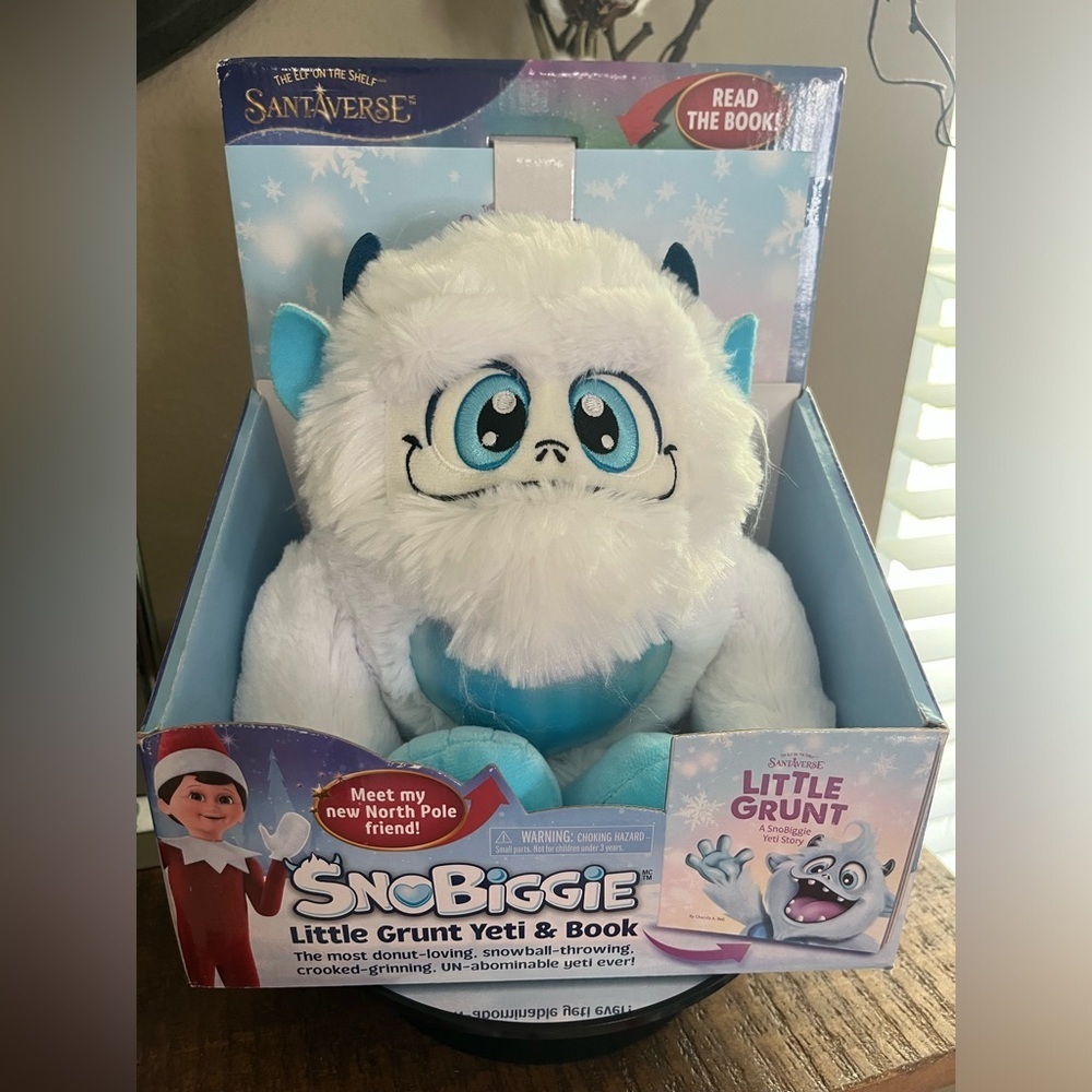 Snobiggie Little Grunt Yeti Plush Toy & Book set, new!